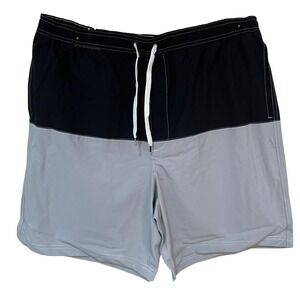 Sonoma Mens Color block Swim Trunks Shorts Size XL TL  NWT Grey Color Block